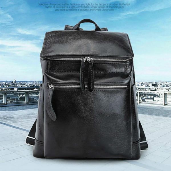 designer-natural genuine cow leather black men backpack humanized design travel pack weekend trip fit for 13 inchlapbag pr093127
designer-natural genuine cow leather black men backpack humanized design travel pack weekend trip fit for 13 inchlapbag pr093127