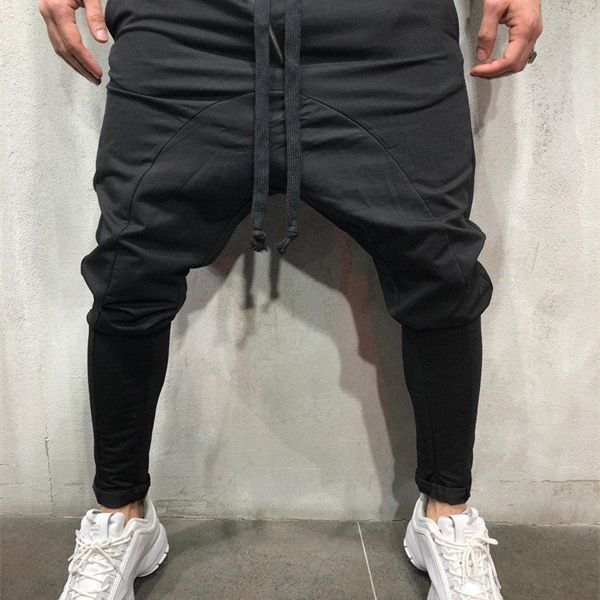 hip hop streetwear men's splice joggers pants fashion men casual cargo pant trousers high street elastic waist harem pant men, Black
hip hop streetwear men's splice joggers pants fashion men casual cargo pant trousers high street elastic waist harem pant men, Black