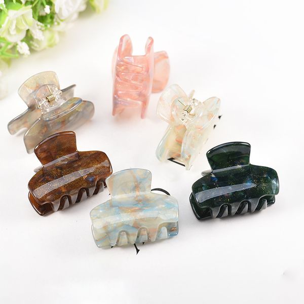 shuangr korean acrylic women hair crab clamps charm lady hair clips retro make up hairdress new arrivel, Golden;silver
shuangr korean acrylic women hair crab clamps charm lady hair clips retro make up hairdress new arrivel, Golden;silver