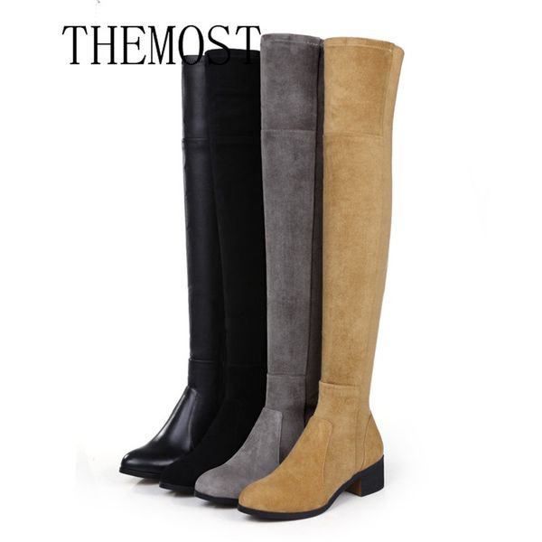 arqa europe suede shoes boots long canister boots shoes size, Black