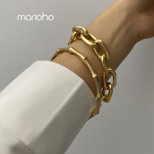2020 new fashion 2/pcs set gold color metal chain link creative bamboo bracelet bangle punk bangle bracelet women party jewelry, Black
2020 new fashion 2/pcs set gold color metal chain link creative bamboo bracelet bangle punk bangle bracelet women party jewelry, Black