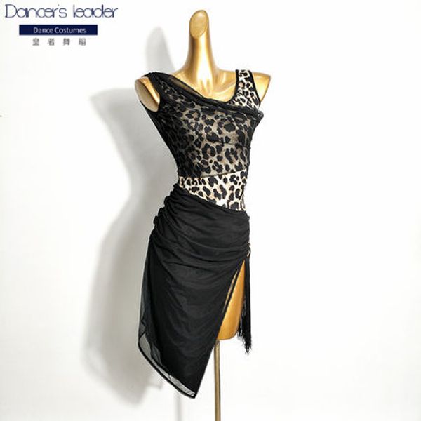 2020 new summer latin dress clothing women's dress leopard pattern practice clothing personality stitching dance, Black;red
2020 new summer latin dress clothing women's dress leopard pattern practice clothing personality stitching dance, Black;red