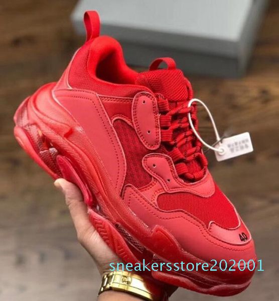 2020 new fashion triple s crystal bottoms mens womens casual shoes paris 17fw sneakers vintage dad platform women flats trainers s01, Black
2020 new fashion triple s crystal bottoms mens womens casual shoes paris 17fw sneakers vintage dad platform women flats trainers s01, Black