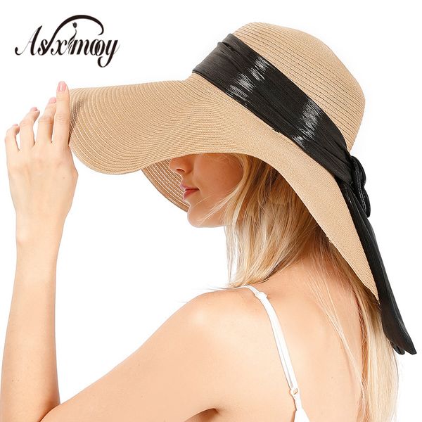 wide brim hats foldable floppy straw hat bow sun beach women summer uv protection travel caps lady cap female chapeau paille, Blue;gray
wide brim hats foldable floppy straw hat bow sun beach women summer uv protection travel caps lady cap female chapeau paille, Blue;gray