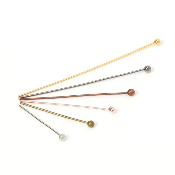 200pcs/lot 20/25/30/40/50mm(24 gauge) 6 colors gold plated metal ball head pins for diy jewelry beaded accessories findings
200pcs/lot 20/25/30/40/50mm(24 gauge) 6 colors gold plated metal ball head pins for diy jewelry beaded accessories findings