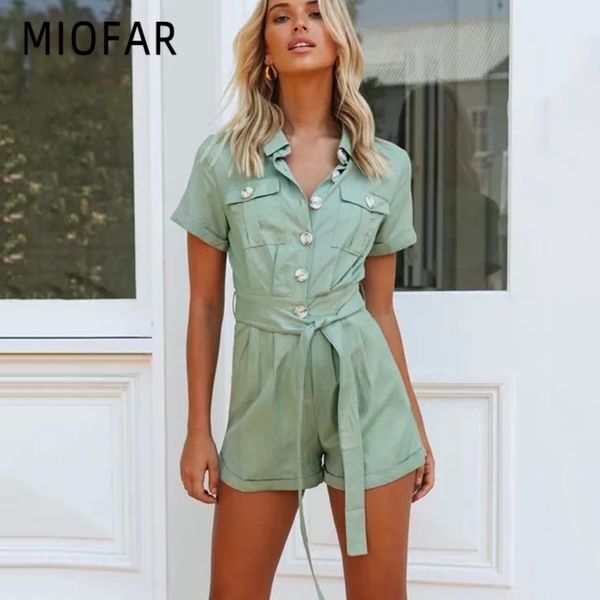 miofar women's summer and elegant playsuits green lace up waist solid color cotton pocket tooling fashion casual jumpsuit, Black;white
miofar women's summer and elegant playsuits green lace up waist solid color cotton pocket tooling fashion casual jumpsuit, Black;white