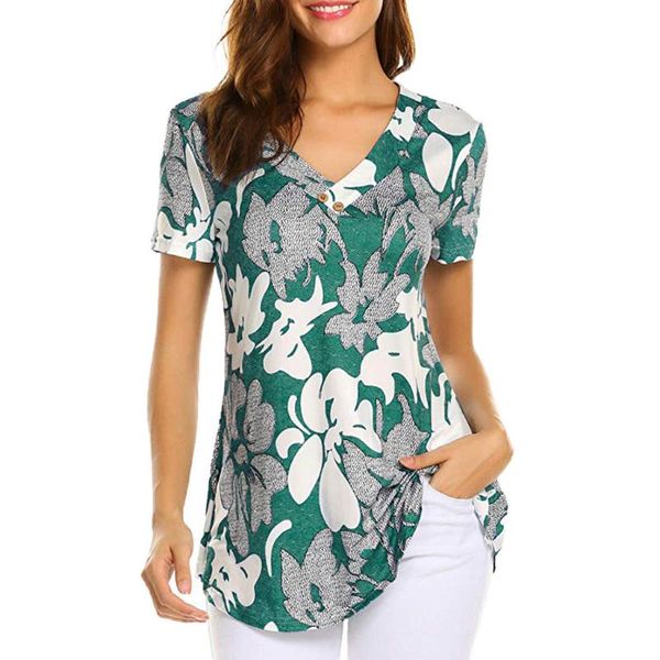 women's blouses & shirts sagace summer fashion blouse women casual short sleeve print shirt ladies v-neck, White
women's blouses & shirts sagace summer fashion blouse women casual short sleeve print shirt ladies v-neck, White