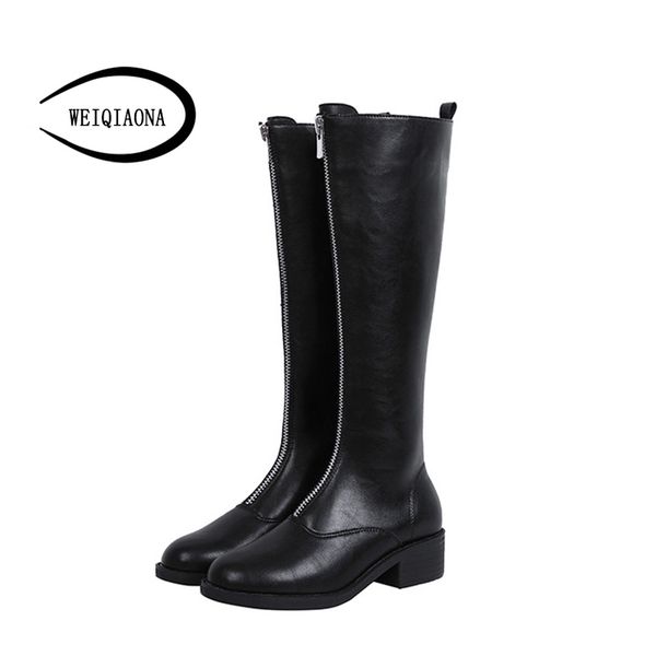 weiqiaona new winter warm snow boot women shoes fashion over knee boots zipper low heel boots party shoes big size 34-43, Black
weiqiaona new winter warm snow boot women shoes fashion over knee boots zipper low heel boots party shoes big size 34-43, Black
