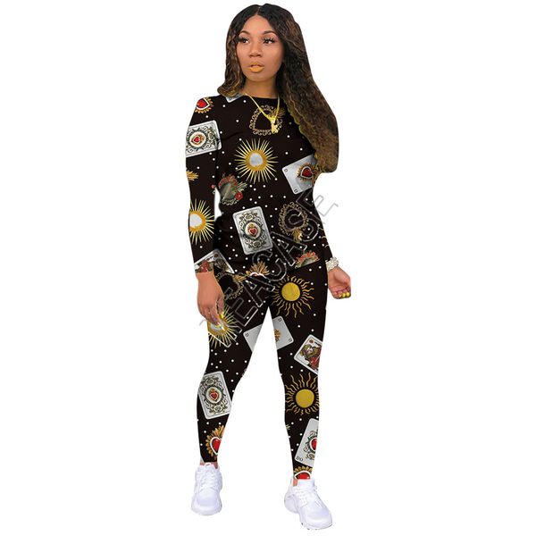 luxurys women tracksuit designers fashion print long sleeve t-shirt pullovers legging pants two piece outfits spring autumn sport suit d9106, White
luxurys women tracksuit designers fashion print long sleeve t-shirt pullovers legging pants two piece outfits spring autumn sport suit d9106, White