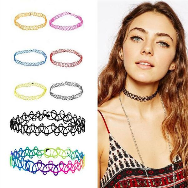 fashion vintage hippy stretch tattoo choker necklace elastic lines punk grunge statement necklaces jewelry for women wholesale, Golden;silver
fashion vintage hippy stretch tattoo choker necklace elastic lines punk grunge statement necklaces jewelry for women wholesale, Golden;silver
