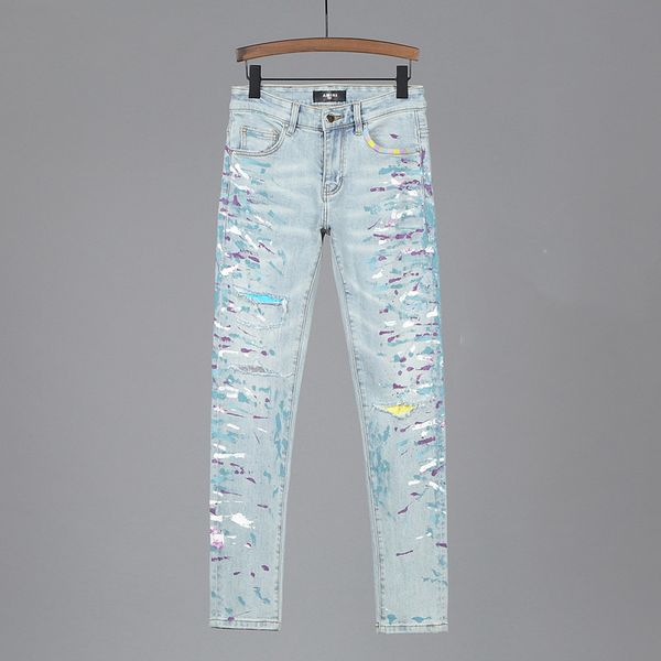 fashion famous brand designer pants luxury men fashion street wear male biker jeans fog ripped jeans size 28-38, Blue
fashion famous brand designer pants luxury men fashion street wear male biker jeans fog ripped jeans size 28-38, Blue
