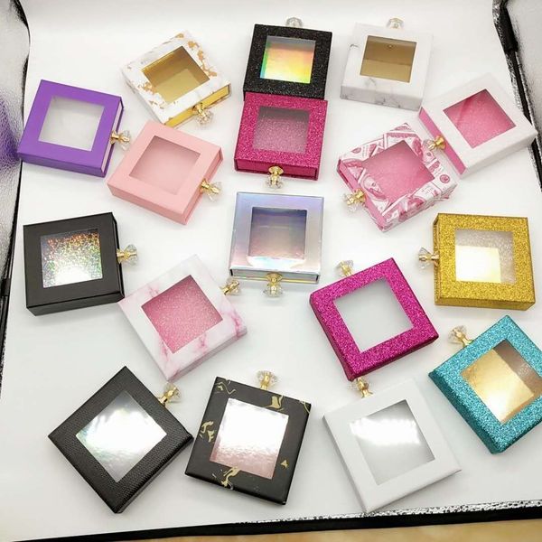 2020 new square window drawer box eyelash packaging box diamond handle square eyelash box
2020 new square window drawer box eyelash packaging box diamond handle square eyelash box