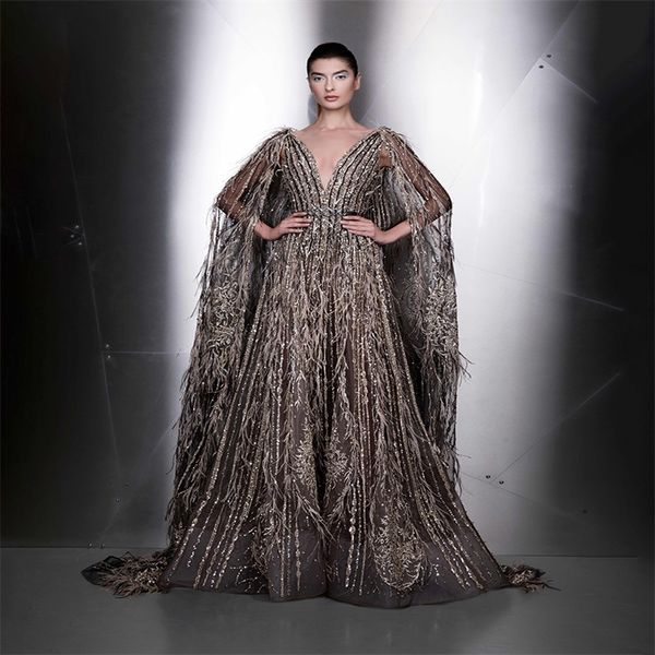 ziad nakad luxury evening dresses with wrap v-neck appliqued feather sequins formal party gowns custom made sleeveless prom dress, Black;red
ziad nakad luxury evening dresses with wrap v-neck appliqued feather sequins formal party gowns custom made sleeveless prom dress, Black;red