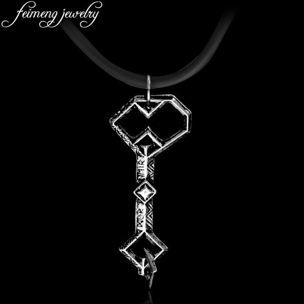 feimeng jewelry thorin oakenshield key necklace oak shield treasure key of lonely mountain necklace men woman fashion collar, Silver
feimeng jewelry thorin oakenshield key necklace oak shield treasure key of lonely mountain necklace men woman fashion collar, Silver