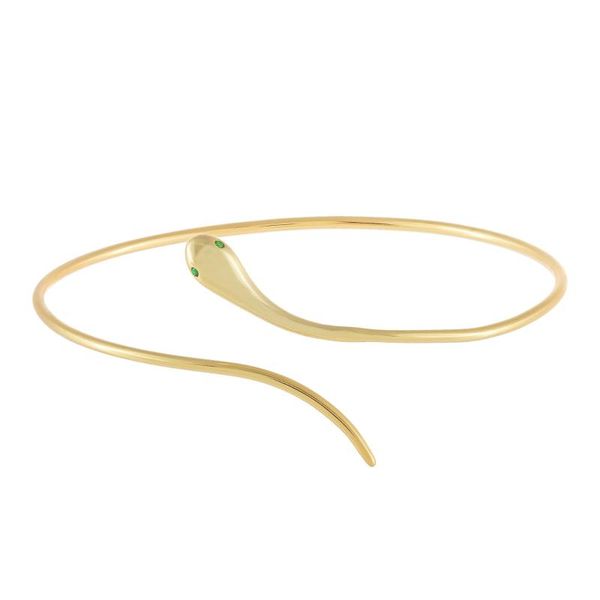 green eye gold color open ajusted wrap women bangle bracelet fashion, Black
green eye gold color open ajusted wrap women bangle bracelet fashion, Black