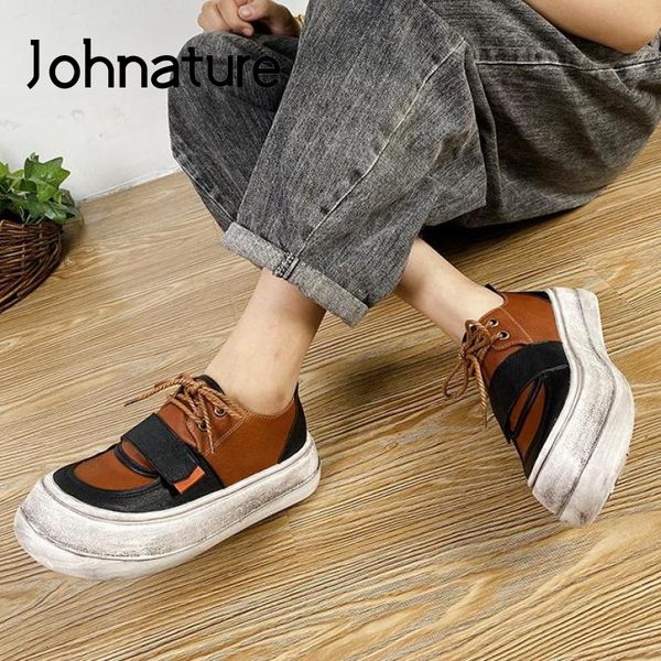 johnature platform women shoes genuine leather 2020 new autumn lace-up retro mixed colors pumps leisure sewing ladies shoes, Black
johnature platform women shoes genuine leather 2020 new autumn lace-up retro mixed colors pumps leisure sewing ladies shoes, Black