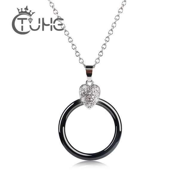 simple lovely heart shape circle pendant necklace women jewelry black white smooth ceramic pendant necklace for women delicately, Silver
simple lovely heart shape circle pendant necklace women jewelry black white smooth ceramic pendant necklace for women delicately, Silver