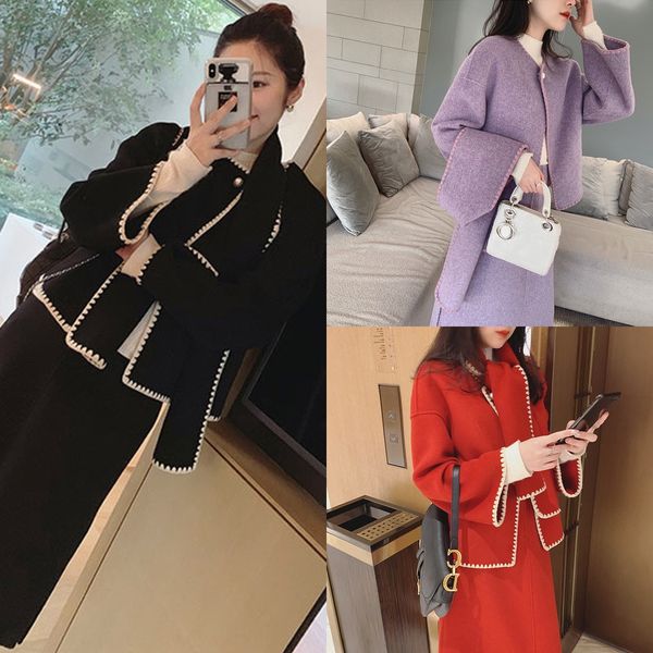 2020 cashmere over double-sided mid-length black overknee all-match fairy woolen coat women's autumn and winter coat woolwool wool two, Gray
2020 cashmere over double-sided mid-length black overknee all-match fairy woolen coat women's autumn and winter coat woolwool wool two, Gray