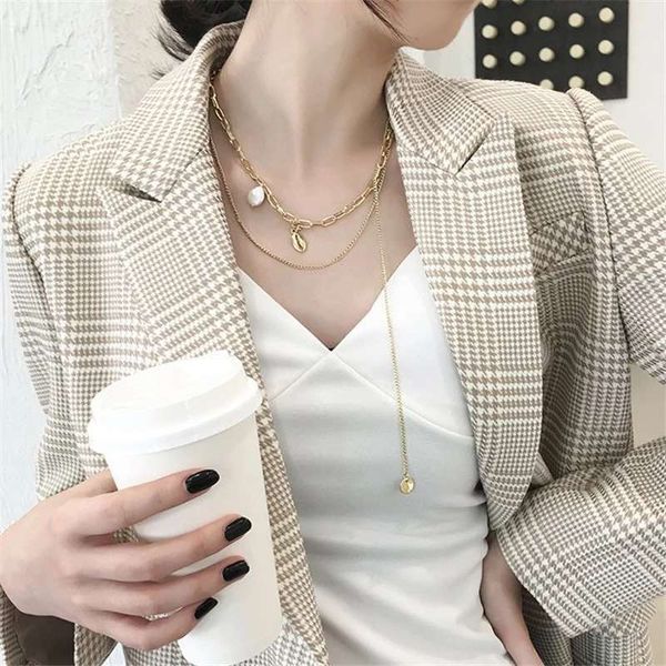 pjx double-deck conch tassels bohemian necklace alloy simulated pearl pendant adjustable pole-chain design banquet gift, Silver
pjx double-deck conch tassels bohemian necklace alloy simulated pearl pendant adjustable pole-chain design banquet gift, Silver