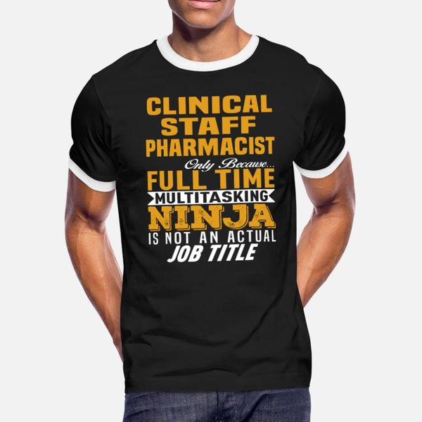 clinical staff pharmacist t shirt men create 100% cotton s-3xl novelty graphic casual spring standard shirt
clinical staff pharmacist t shirt men create 100% cotton s-3xl novelty graphic casual spring standard shirt