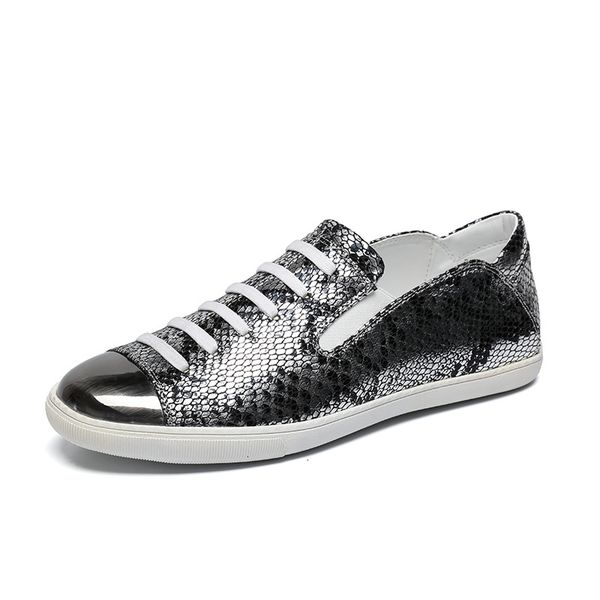 new trend cool british style men shoes ventilation genuine leather no laces casual board shoes non-slip wear-resisting soft sole, Black
new trend cool british style men shoes ventilation genuine leather no laces casual board shoes non-slip wear-resisting soft sole, Black