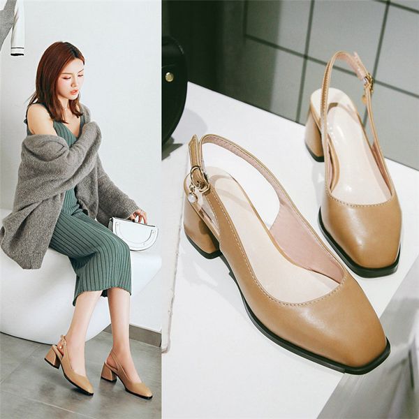 high heels slingback women pumps 2020 spring chunky heels buckle strap summer ladies shoes elegant dress office shoes woman, Black
high heels slingback women pumps 2020 spring chunky heels buckle strap summer ladies shoes elegant dress office shoes woman, Black