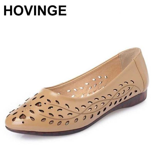 hovinge new spring summer hollow genuine leather shoes woman flats casual sandals comfortable work mother shoes fashion sandals, Black
hovinge new spring summer hollow genuine leather shoes woman flats casual sandals comfortable work mother shoes fashion sandals, Black