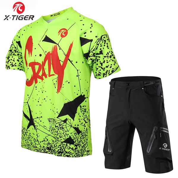 x-tiger summer quick-dry downhill sets breathable short sleeve downhill jerseys set mountain bike shirt uniform sports wear, Black;blue
x-tiger summer quick-dry downhill sets breathable short sleeve downhill jerseys set mountain bike shirt uniform sports wear, Black;blue