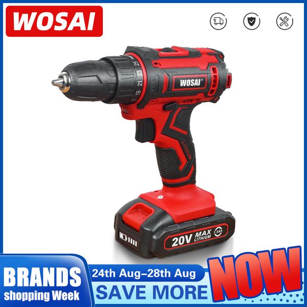 wosai new 20v cordless drill electric screwdriver mini wireless power driver dc lithium-ion battery 3/8-inch 2 speed 4.8
wosai new 20v cordless drill electric screwdriver mini wireless power driver dc lithium-ion battery 3/8-inch 2 speed 4.8