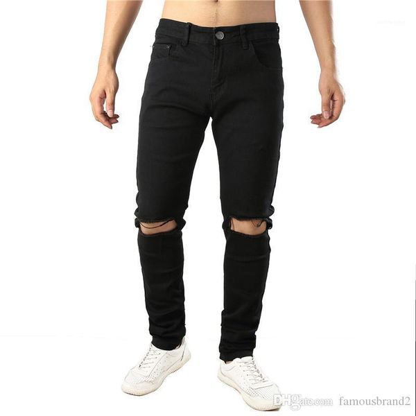 holes mens pencil pants designer hip pop mens pantalon casual zipper stretch pants solid with fashion, Black
holes mens pencil pants designer hip pop mens pantalon casual zipper stretch pants solid with fashion, Black
