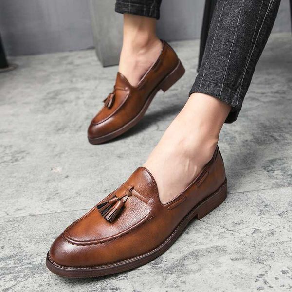 men shoes breathable men tassel loafers leather luxury weave comfortable men's flats moccasins casual shoes for, Black
men shoes breathable men tassel loafers leather luxury weave comfortable men's flats moccasins casual shoes for, Black