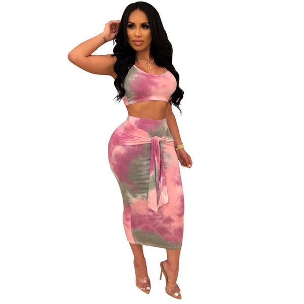 sleeveless vest long skirt suit two-piece suit women's casual pullover u-neck drawstring middle calf, Gray
sleeveless vest long skirt suit two-piece suit women's casual pullover u-neck drawstring middle calf, Gray