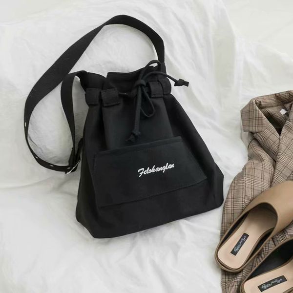 women canvas cotton bag casual drawstring bucket handbag ladies crossbody shoulder bag korean style middle youth bags whole sale
women canvas cotton bag casual drawstring bucket handbag ladies crossbody shoulder bag korean style middle youth bags whole sale