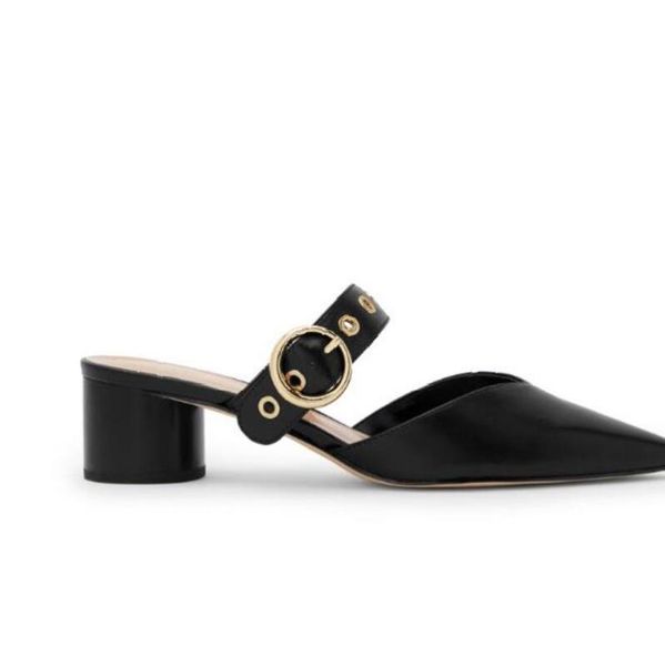 slippers 2021 spring and summer products women's shoes ladies pointed high heel sandals thick mules n104, Black
slippers 2021 spring and summer products women's shoes ladies pointed high heel sandals thick mules n104, Black