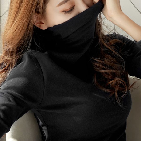 lucyever turtleneck women t shirt fashion autumn winter long sleeve basic korean casual plus size soft cotton ladies shirts, White
lucyever turtleneck women t shirt fashion autumn winter long sleeve basic korean casual plus size soft cotton ladies shirts, White