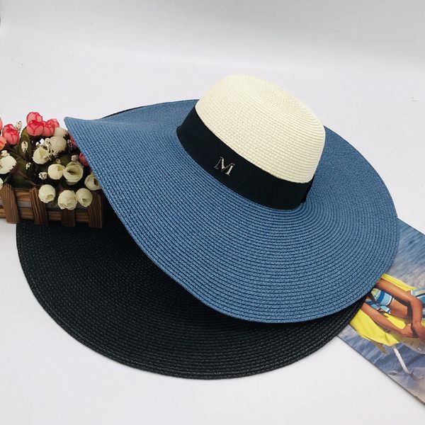 new arrival summer fashion m letter straw hat for women large brim m panama straw fedora women's travel beach hat sun hats, Blue;gray
new arrival summer fashion m letter straw hat for women large brim m panama straw fedora women's travel beach hat sun hats, Blue;gray