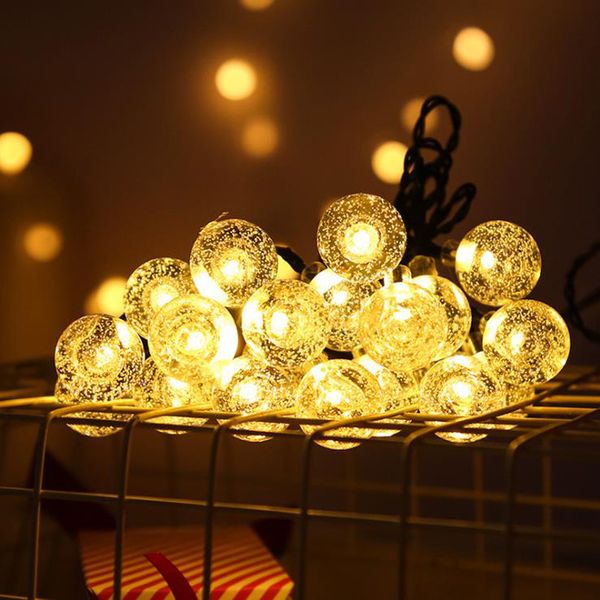 new 30/50leds crystal ball power lamp led string fairy lights solar garlands garden christmas decor for outdoor
new 30/50leds crystal ball power lamp led string fairy lights solar garlands garden christmas decor for outdoor