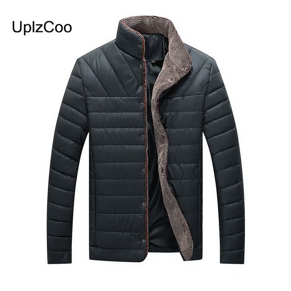 men's down & parkas uplzcoo 2021 autumn winter thick jacket bread cotton clothing velvet slim casual solid color button 5xl fm116, Black
men's down & parkas uplzcoo 2021 autumn winter thick jacket bread cotton clothing velvet slim casual solid color button 5xl fm116, Black