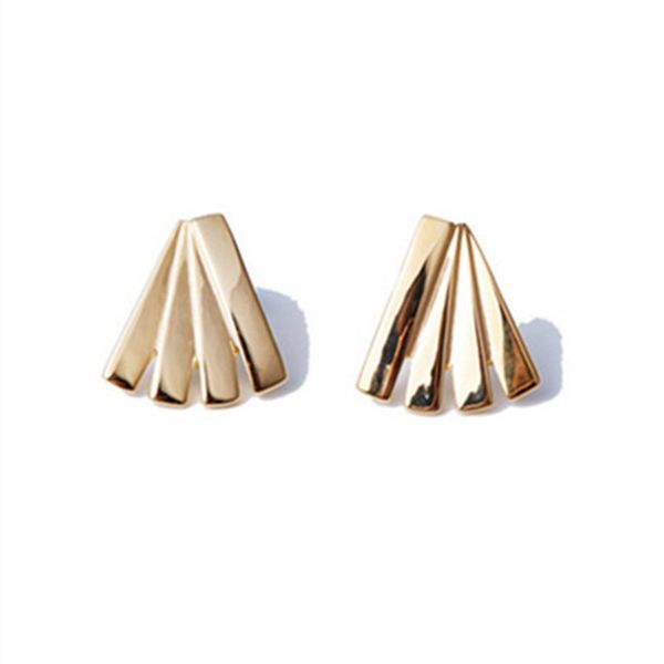 stud women fashion simple gold color earring punk rock retro sector piercing brincos jewelry gift for friend girl, Golden;silver
stud women fashion simple gold color earring punk rock retro sector piercing brincos jewelry gift for friend girl, Golden;silver