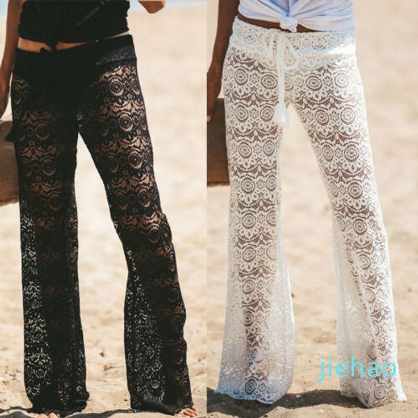 fashion- womens palazzo wide leg trousers ladies plain flared pant plus size ladies summer loose beach wear fashion hollow out long pants, Black;white
fashion- womens palazzo wide leg trousers ladies plain flared pant plus size ladies summer loose beach wear fashion hollow out long pants, Black;white