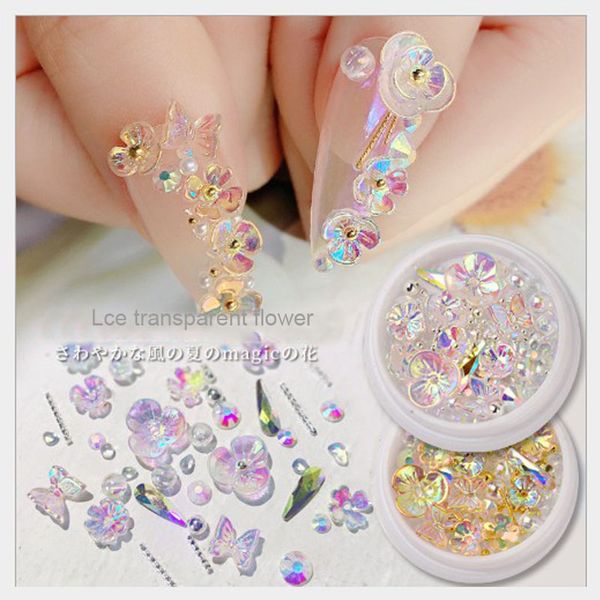 1box nail art butterfly crystal rhinestone beads flower 3d translucent nail ornament snow flower decoration, Silver;gold
1box nail art butterfly crystal rhinestone beads flower 3d translucent nail ornament snow flower decoration, Silver;gold