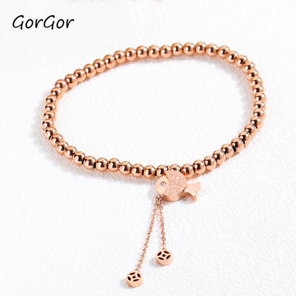 gorgor women chain & link bracelets titanium steel beads toggle-clasps trendy ladies fashion hands accessories 1006, Black
gorgor women chain & link bracelets titanium steel beads toggle-clasps trendy ladies fashion hands accessories 1006, Black