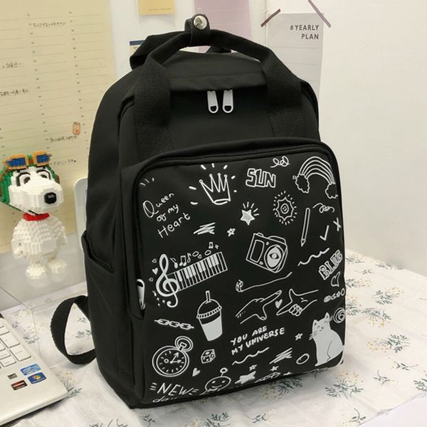 new women backpack covered with graffiti backpacks for teenage girls boy travel rucksack female student school book bags mochila
new women backpack covered with graffiti backpacks for teenage girls boy travel rucksack female student school book bags mochila