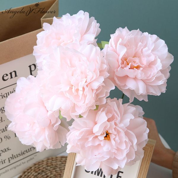 decorative flowers & wreaths 5 heads 65cm artificial peony bouquet decor for home table wedding bridal fake floral wall materials rose peoni
decorative flowers & wreaths 5 heads 65cm artificial peony bouquet decor for home table wedding bridal fake floral wall materials rose peoni