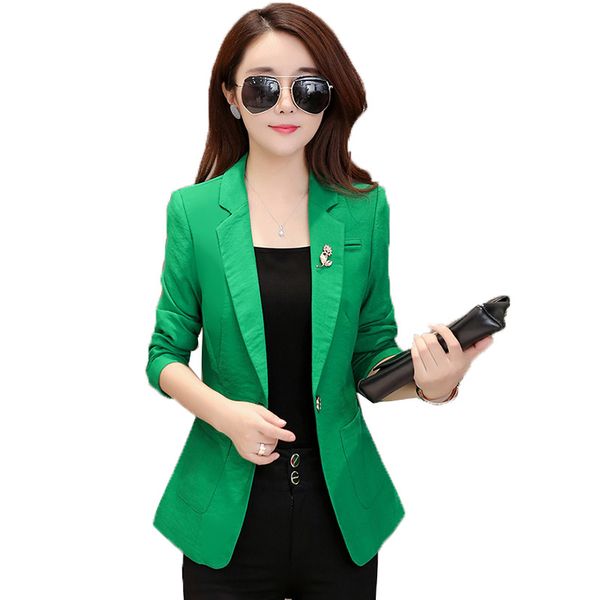 women's suits & blazers spring autumn suit jacket 2021 lady slim a buckle blazer women casual korean fashion short plus size 4xl r15, White;black
women's suits & blazers spring autumn suit jacket 2021 lady slim a buckle blazer women casual korean fashion short plus size 4xl r15, White;black