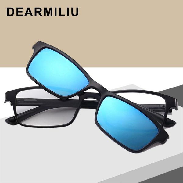 dearmiliu 2020 new rectangular frame colorful fashion trend sunglasses for men and women clip lens clear vision sunglasses tr90, White;black
dearmiliu 2020 new rectangular frame colorful fashion trend sunglasses for men and women clip lens clear vision sunglasses tr90, White;black