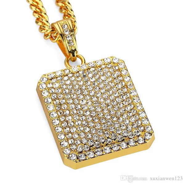 hip-hop necklace jewelry heavy gold plated full rhinestone hip hop tide dog tag men and women fashion chain for gift, Silver
hip-hop necklace jewelry heavy gold plated full rhinestone hip hop tide dog tag men and women fashion chain for gift, Silver