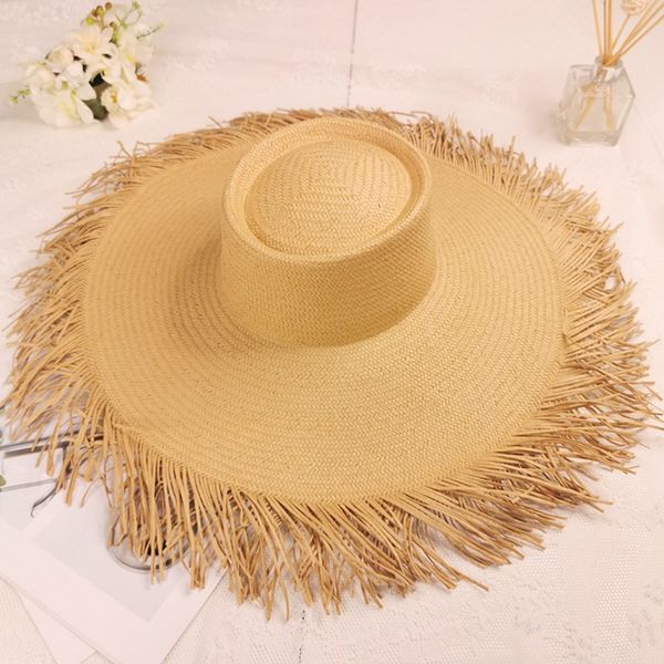 wzcx 2020 new wide brim tassel high shade straw hat fashion outdoor women solid color weave beach hat summer cap, Blue;gray
wzcx 2020 new wide brim tassel high shade straw hat fashion outdoor women solid color weave beach hat summer cap, Blue;gray