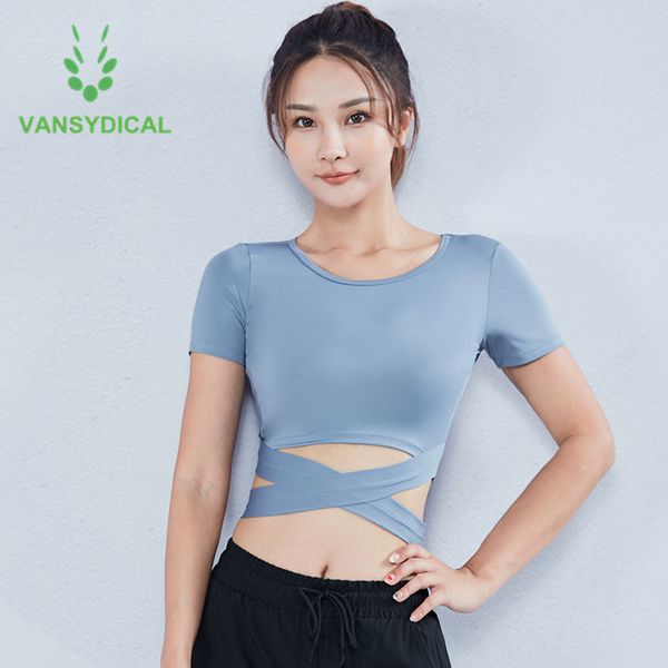 yoga outfits vansydical sports workout cropped women cross straps gym shirts short sleeve slim fitness running t-shirts activewear, White;red
yoga outfits vansydical sports workout cropped women cross straps gym shirts short sleeve slim fitness running t-shirts activewear, White;red