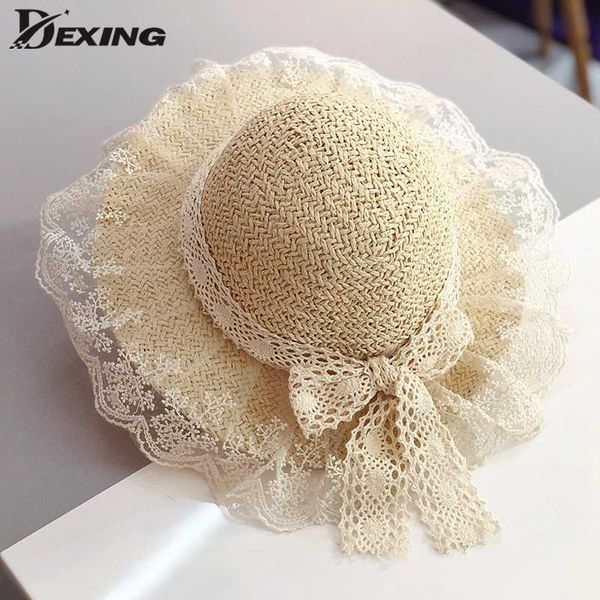 2020 summer women floppy straw sun hat foldable with lace bow big wide brim lace up caps beach uv protection hats breathable, Blue;gray
2020 summer women floppy straw sun hat foldable with lace bow big wide brim lace up caps beach uv protection hats breathable, Blue;gray